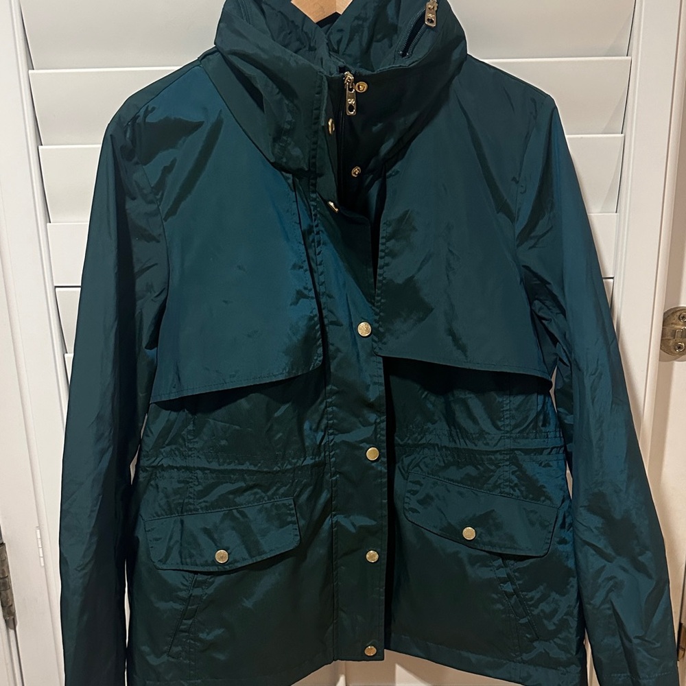 Cole Haan Women’s Hooded Parka Rain Coat – Size XL